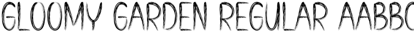 Gloomy Garden Regular font