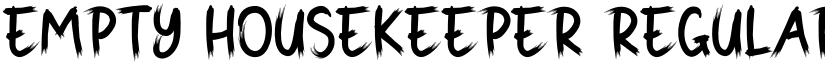 Empty Housekeeper font download
