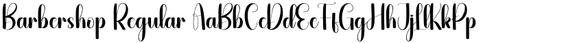 Barbershop Regular font