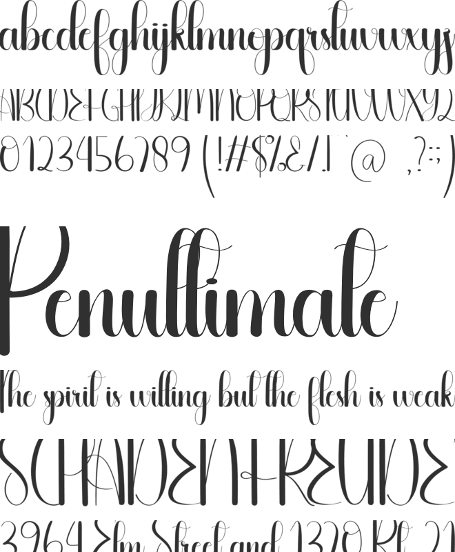 Personable font preview