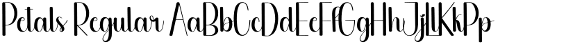 Petals Regular font