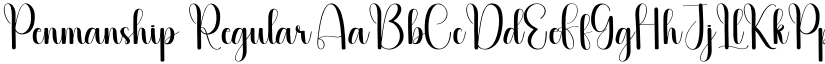 Penmanship Regular font