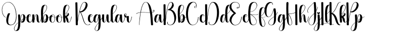 Openbook Regular font