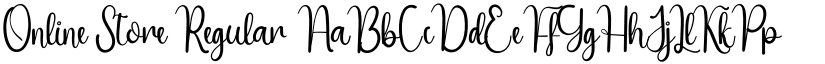 Online Store Regular font