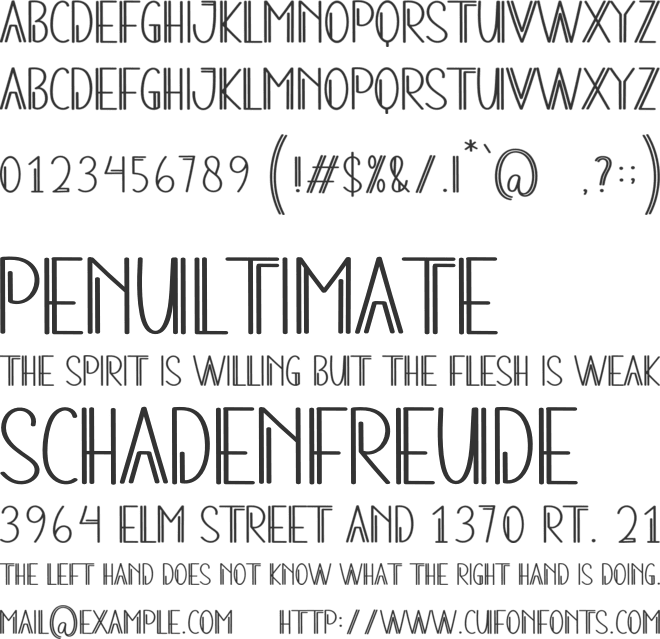 Neon Night font preview