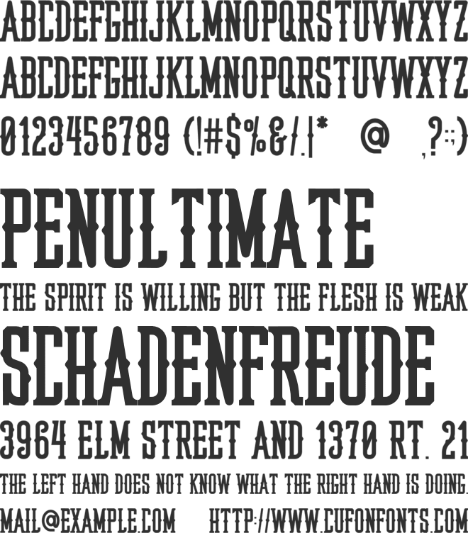 Capitalic font preview
