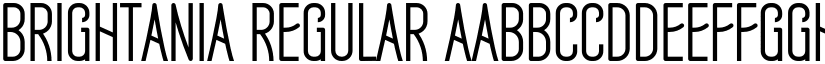 Brightania Regular font