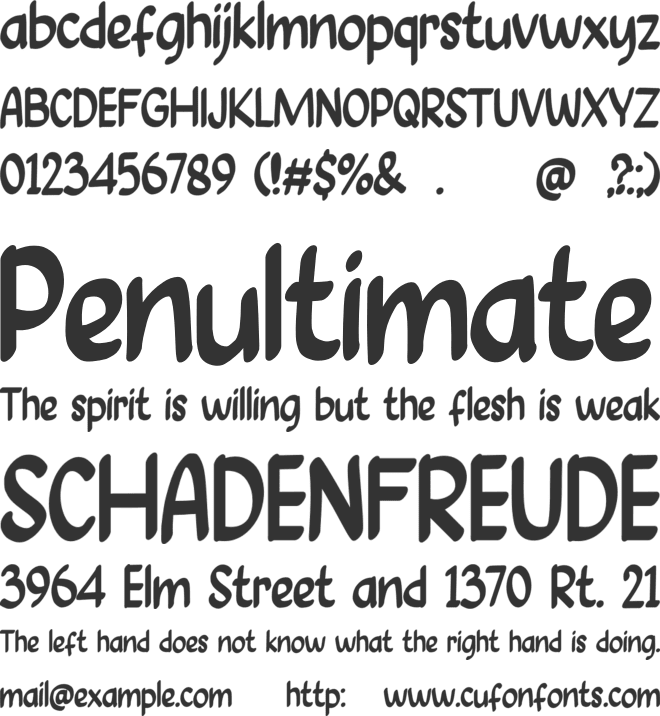 Santa Mantra font preview