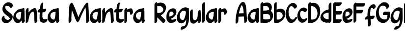 Santa Mantra Regular font