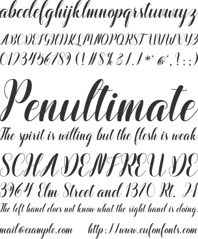 Deylan font preview