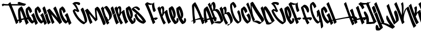 Tagging Empires Free font