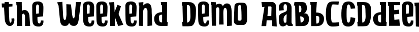 the Weekend Demo font