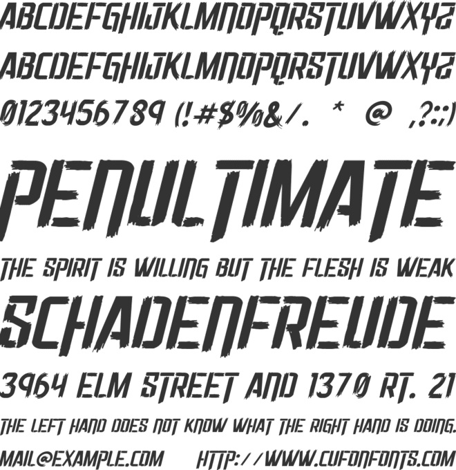 Valhala font preview