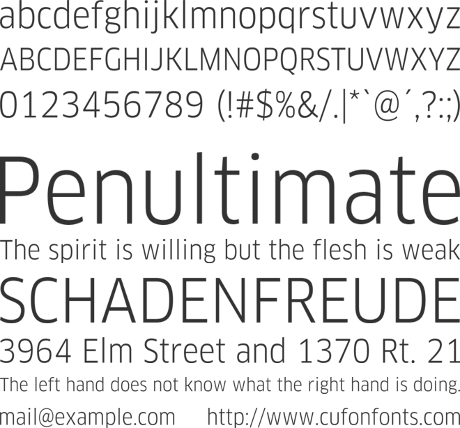 ClanOT-NarrowBook font preview