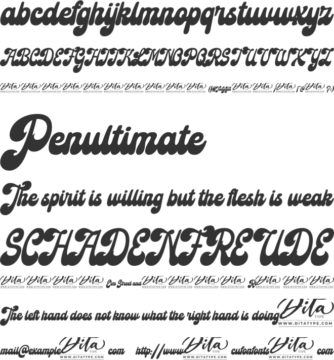 Tailgates Personel Use font preview