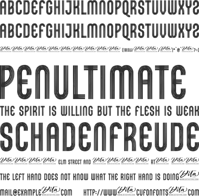 Mostly Bright Personal Use font preview