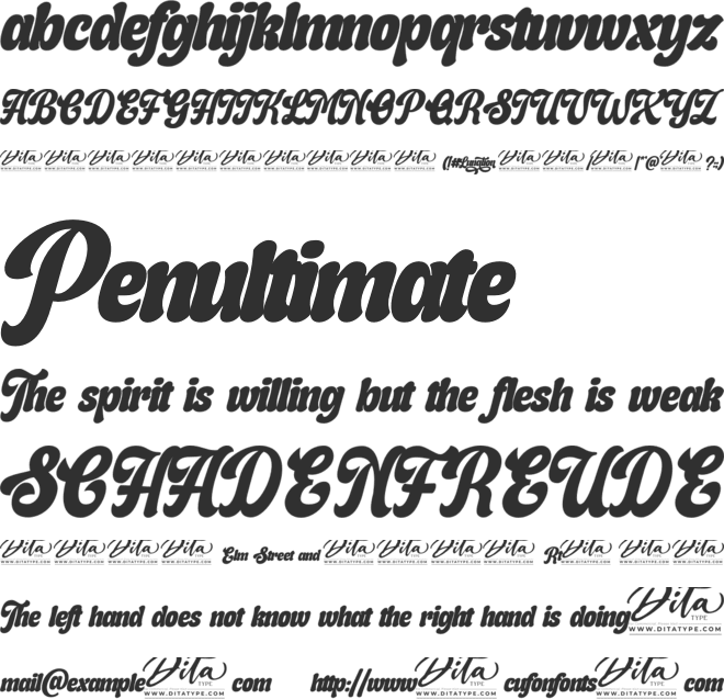 Lunation Personal Use font preview