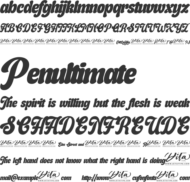 Lunation Personal Use font preview