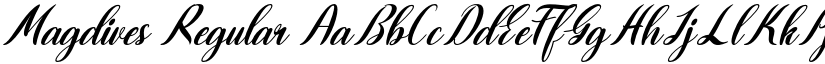 Magdives Regular font