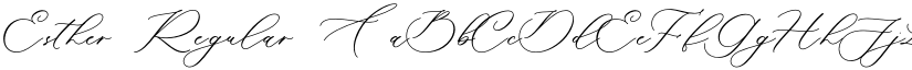 Esther Regular font