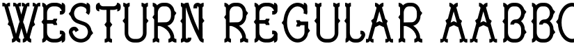 Westurn Regular font