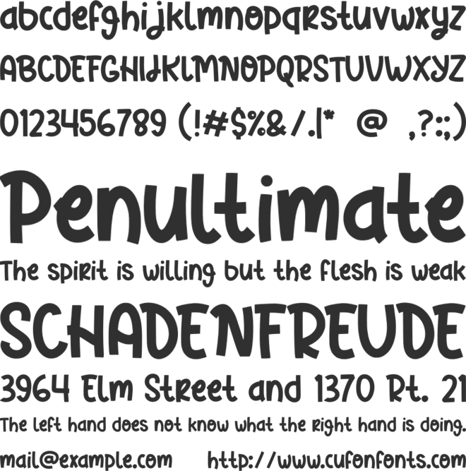 Grinchy Holiday font preview