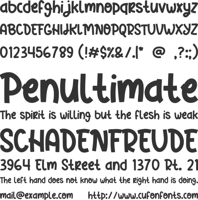 Grinchy Holiday font preview