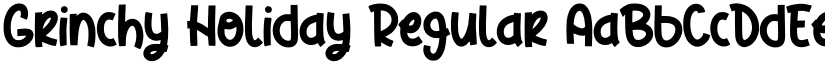 Grinchy Holiday Regular font