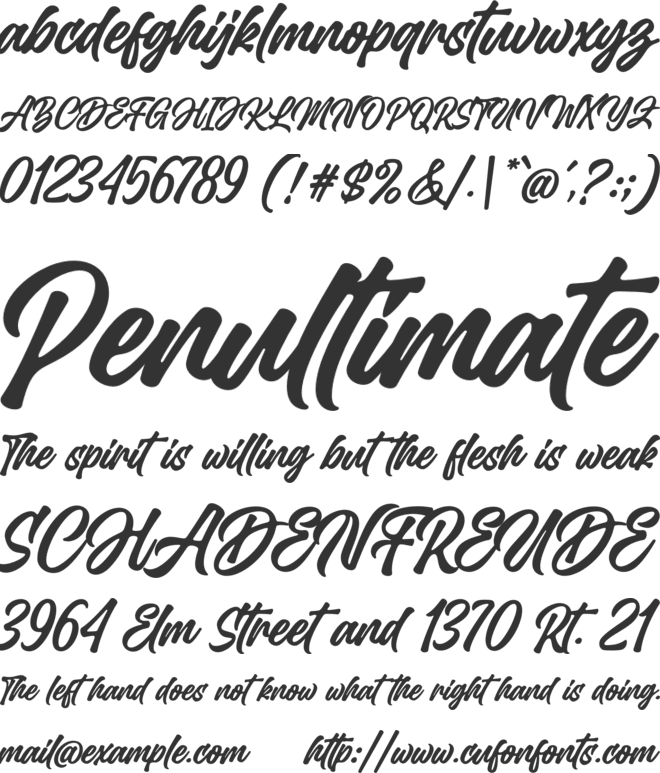Million Smiles font preview