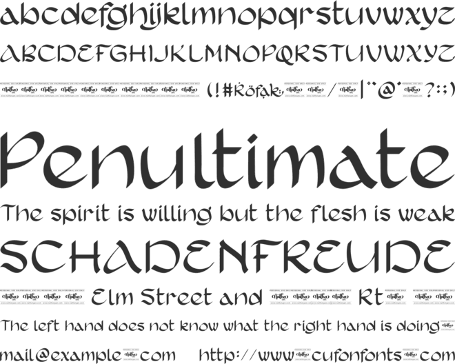 Rofak Personal Use font preview