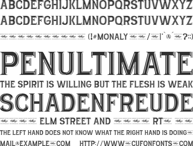 Monaly Personal Use font preview