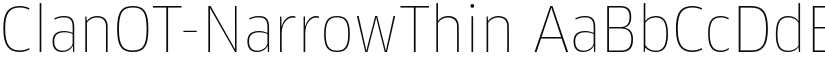 ClanOT-NarrowThin font