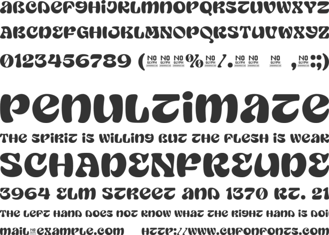 Nueva Garcia font preview