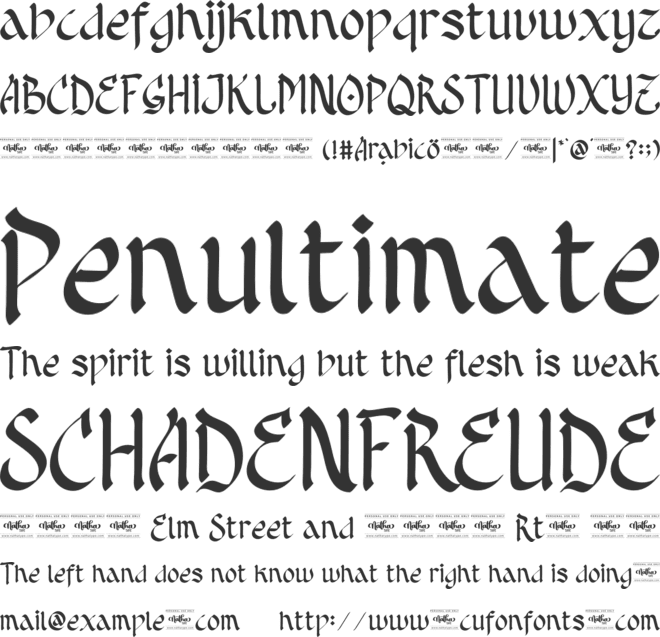 Arabico Personal Use font preview