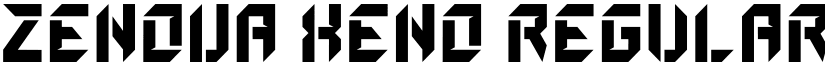 ZENOVA XENO Regular font