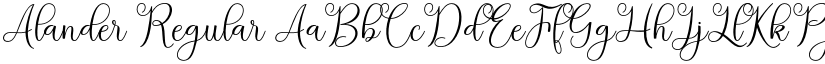 Alander Regular font