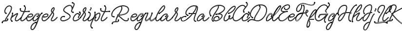 Integer Script Regular font