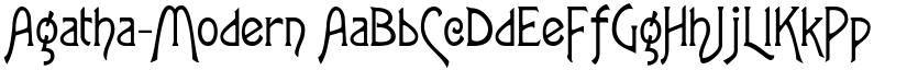 Agatha-Modern font