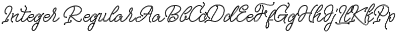 Integer Regular font