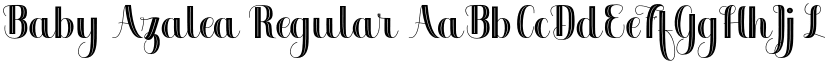 Baby Azalea Regular font
