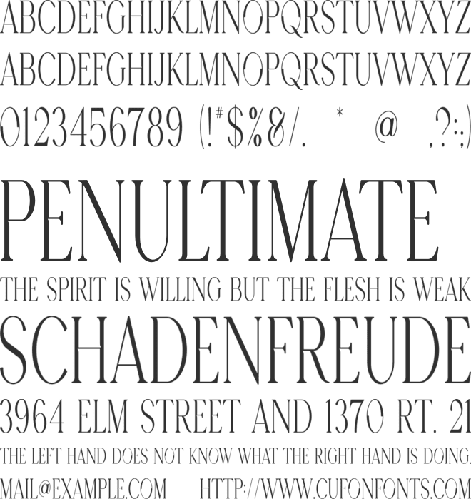 Lucian font preview