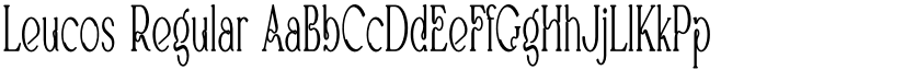 Leucos Regular font