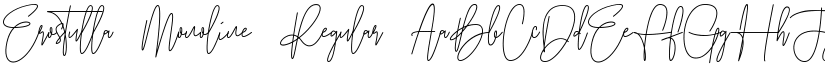 Erostulla Monoline Regular font