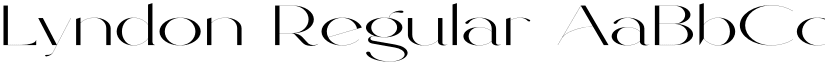Lyndon Regular font