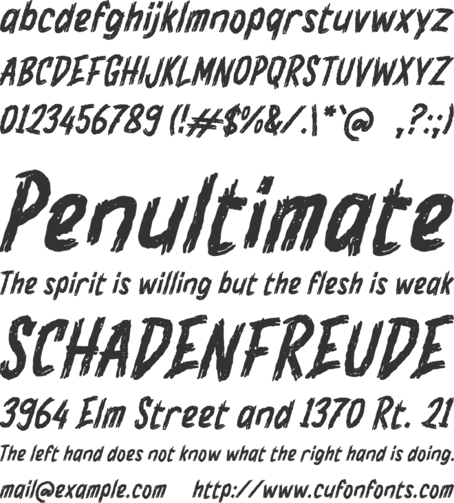 i Ikusa Beast font preview