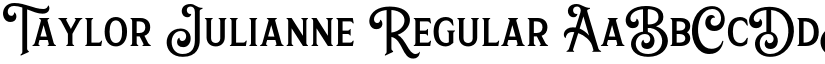Taylor Julianne Regular font
