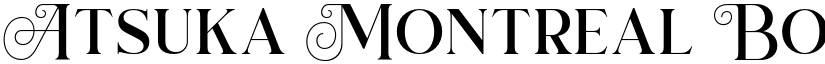 Atsuka Montreal Bold font