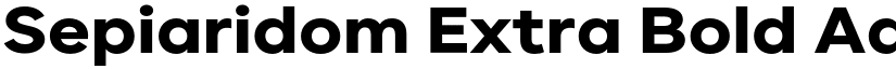 Sepiaridom Extra Bold font