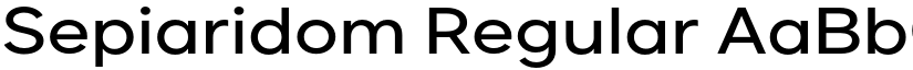 Sepiaridom Regular font