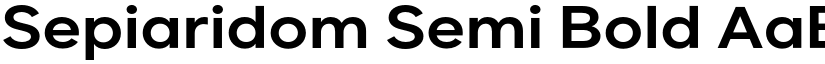 Sepiaridom Semi Bold font